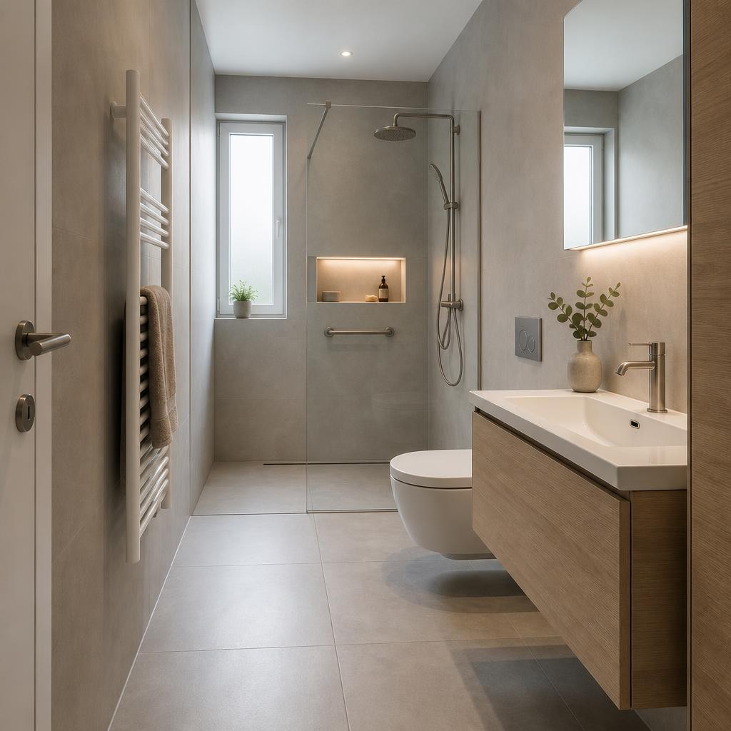 Inloopdouche kleine badkamer