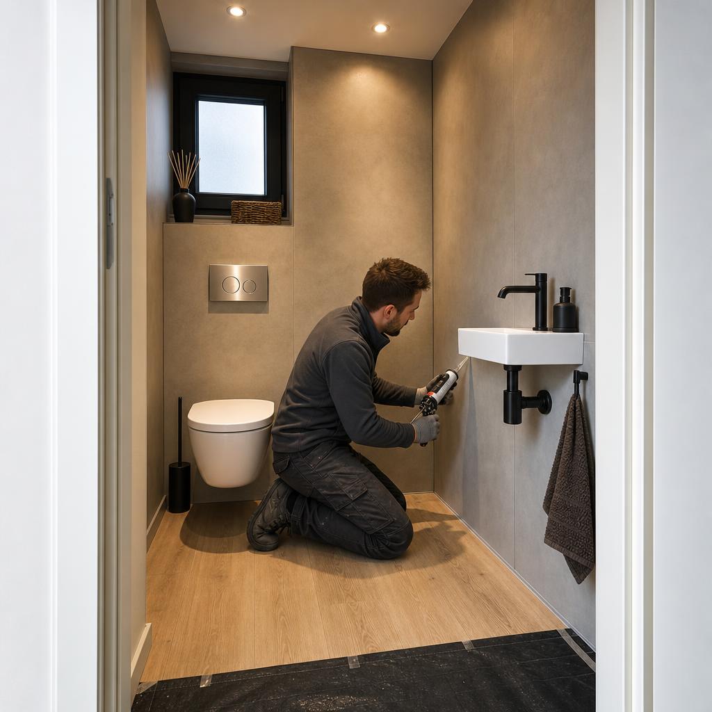 Toilet renovatie in 1 dag