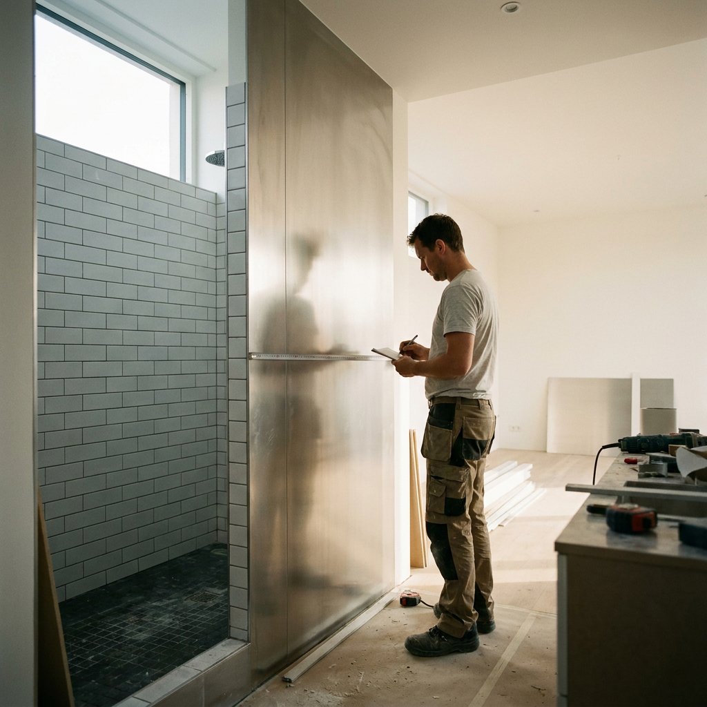 aluminium wandpanelen badkamer