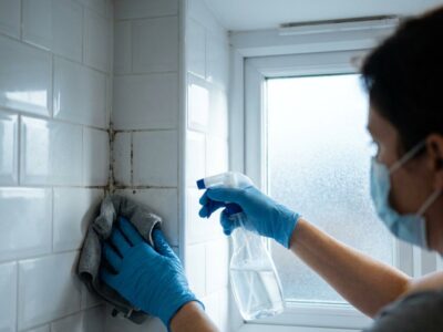 Schimmel in de badkamer verwijderen