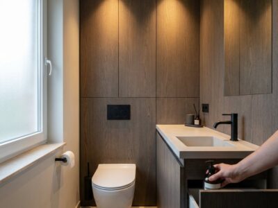 toilet fontein en meubel