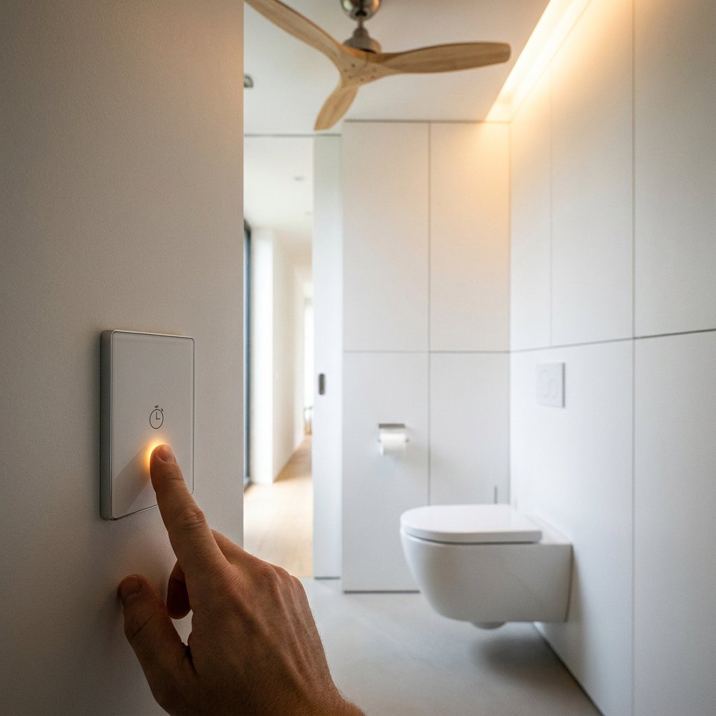 Toilet ventilatie met timer