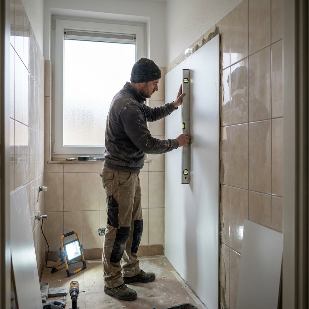 toilet wandpanelen over tegels
